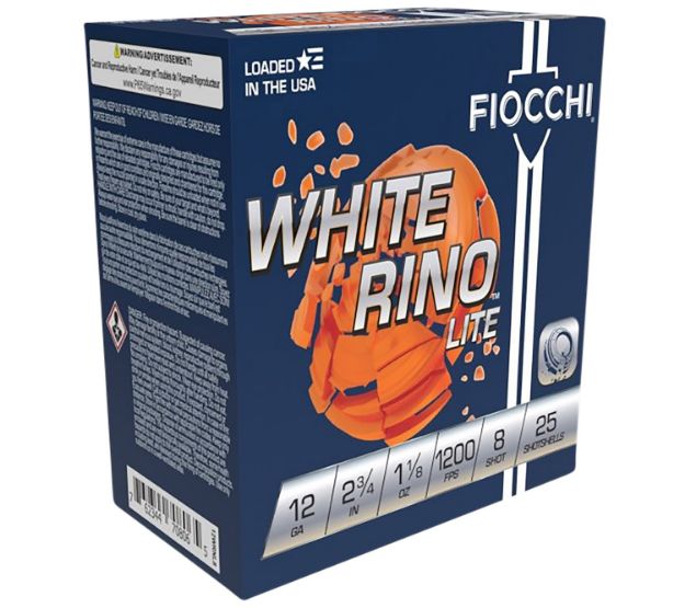 Picture of White Rino Lite 12 Gauge 2-3/4'' 1-1/8Oz #8 Shot 25/Box