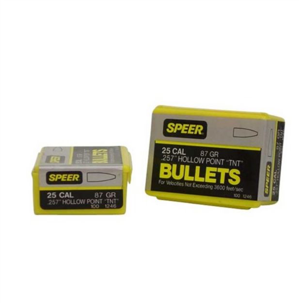 Picture of Speer Bullet .25 .257 87Gr Tnt Hp