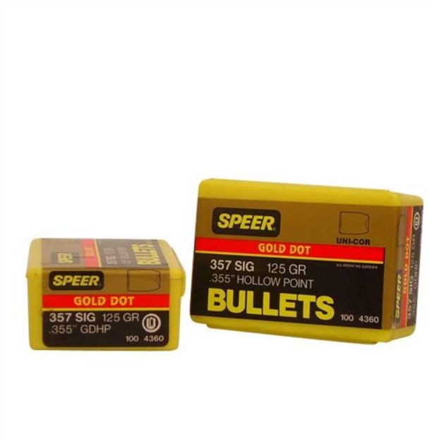 Picture of Speer Bullet .357 Sig .357 125Gr Gdhp