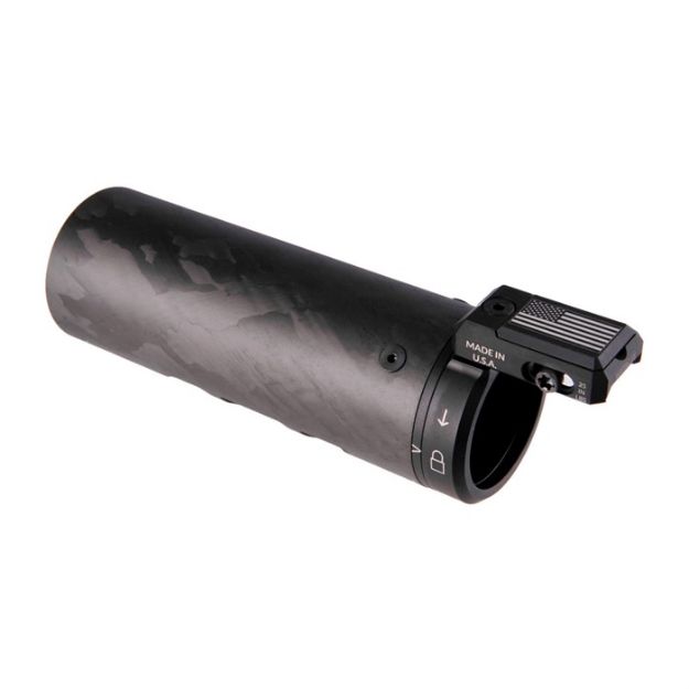 Picture of Suppressor Shield W/U-Rac 7''X2'' Carbon Fiber W/Blk Hardware