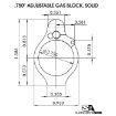 Picture of Ar-15 Solid Ss Adjustable Gas Block .750'' Tan