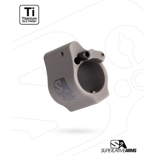 Picture of Ar-15 Solid Titanium Adjustable Gas Block .625'' Gray