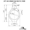Picture of Ar-15 Solid Titanium Adjustable Gas Block .875'' Black