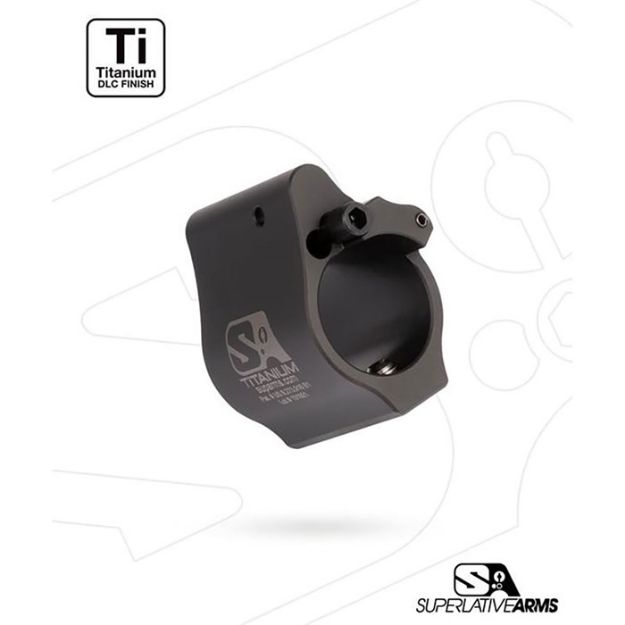 Picture of Ar-15 Solid Titanium Adjustable Gas Block .936'' Black