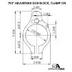 Picture of Ar-15 Clamp On Titanium Adjustable Gas Block .750'' Black