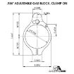Picture of Ar-15 Clamp On Titanium Adjustable Gas Block .936'' Black