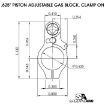 Picture of Ar-15 Adj Piston System W/Clampon .625'' Gas Block Mid Rh