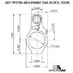 Picture of Ar-15 Adj Piston System W/Solid .625'' Gas Block Midlength Rh