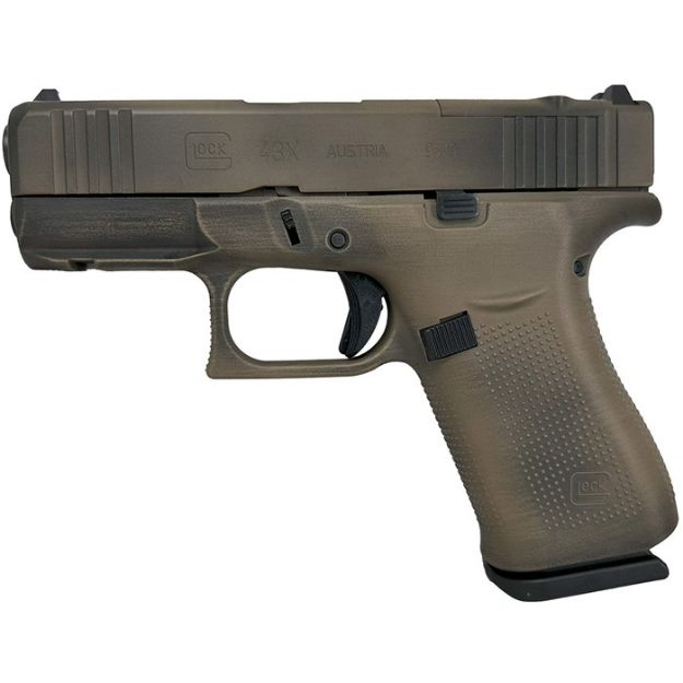 Picture of Glock 43X Mos 9Mm Luger 3.41'' Bbl (2)10Rd Distressed Fde