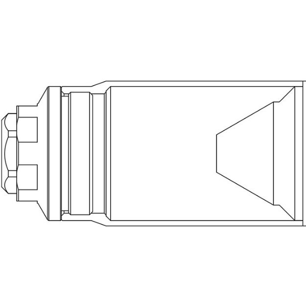 Picture of Mini Muzzle Brake 0.571 5/8-24 Thread Taper Shoulder Black