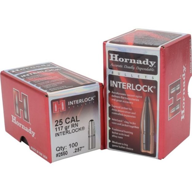 Picture of Interlock® 25 Caliber (0.257'') 117Gr Round Nose 100/Box