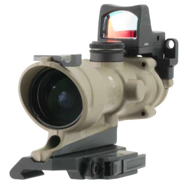 Picture of Acog Ecos 4X32mm Fixed Red Crosshair Fde W/Qd Mount & Rmr