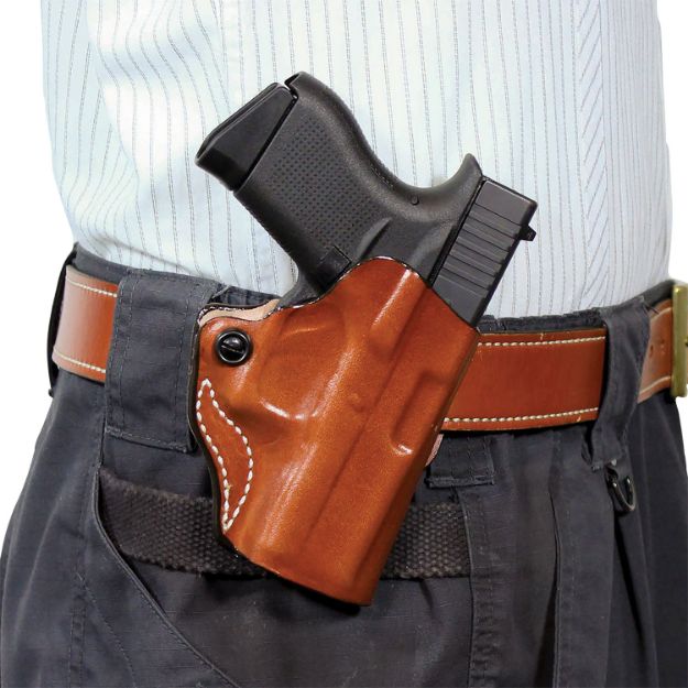 Picture of Desantis Mini Scabbard Holster Rh Owb Leather Sf Hellcat Tan!