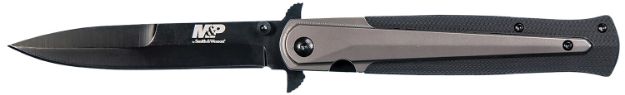Picture of S&W Knife M&P Dagger 4" Blade Black/Fde W/ Pocket Clip