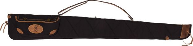 Picture of Browning Lona Canvas Gun Case 52" Black/Brown Trim W/Sling