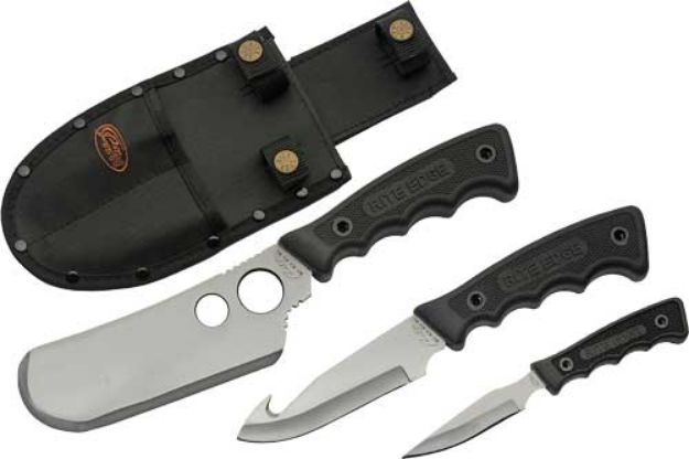 Picture of Szco Rite Edge 3Pc Skinning Set W/Black Rubber Hndl/Sheath