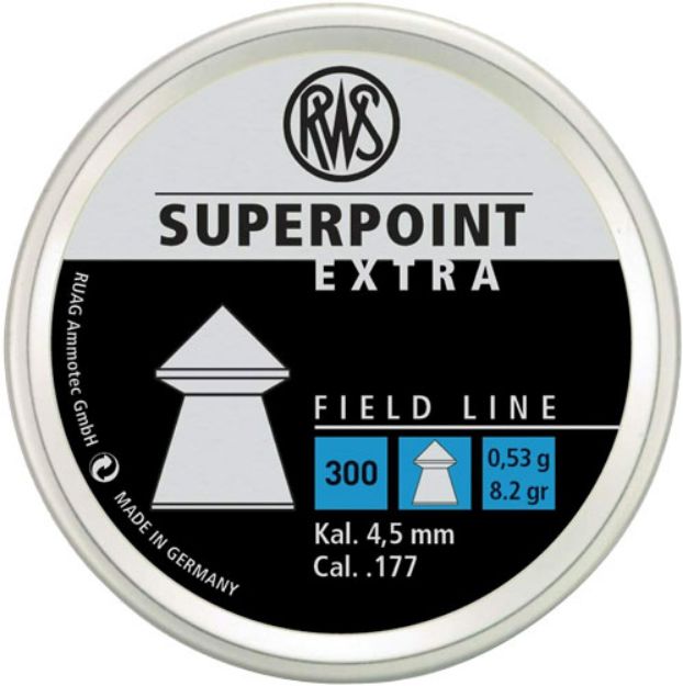 Picture of Rws Pellets 177 Superpoint Extra 8.2 Grains 300-Pack