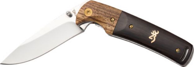 Picture of Browning Knife Buckmark Folding Hunter 3" Blade Wood