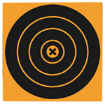 Picture of B/C Big Burst Target 12"-3 Bull's-Eye Targets