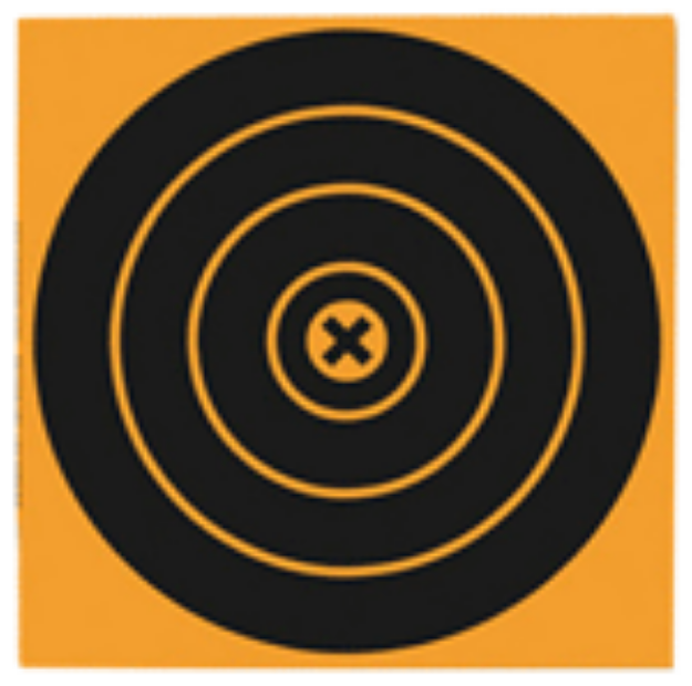 Picture of B/C Big Burst Target 12"-3 Bull's-Eye Targets