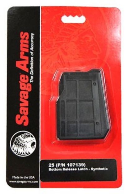 Picture of Savage Magazine Model 25 17 Hornet 4Rd Synthetic Matte