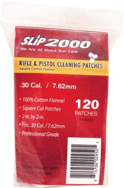 Picture of Slip 2000 Cleaning Patches 2" Square .30/7.62Mm 120-Pack!