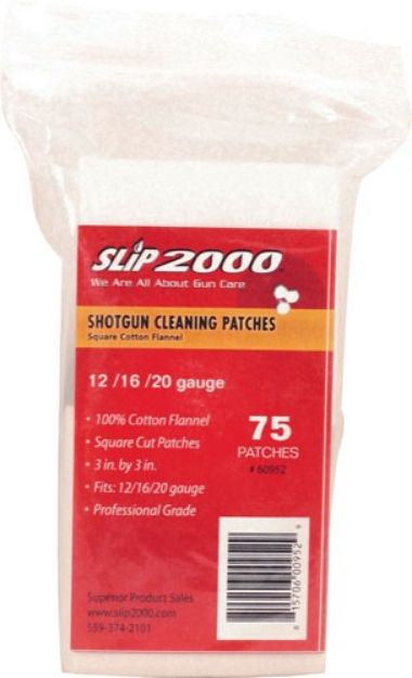 Picture of Slip 2000 Cleaning Patches 3" Square .12/.16/.20Ga 75-Pack