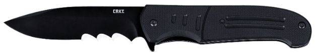 Picture of Crkt Ignitor Black 3.48" Pln Edge Asstd Opening Satin/G10!
