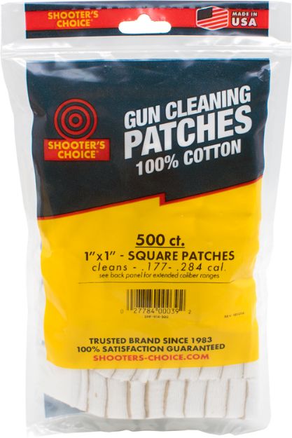 Picture of Shooters Choice 1" Square Cleaning Patches 500 Pack