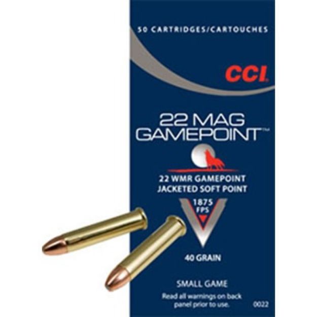 Picture of Cci 22Wmr 40Gr Gamepoint Jsp 1875Fps 50Rd 40Bx/Cs