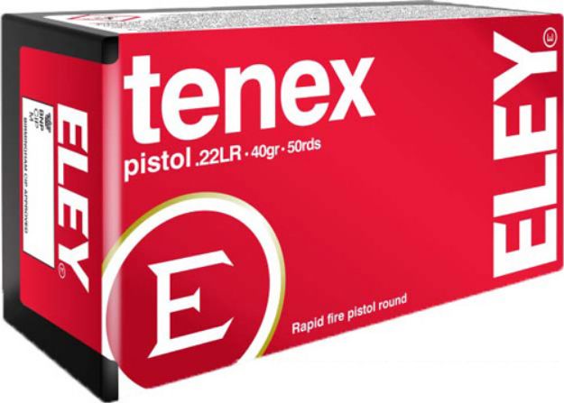 Picture of Eley Tenex Pistol 22Lr 40Gr Round Nose 50Rd 100Bx/Cs