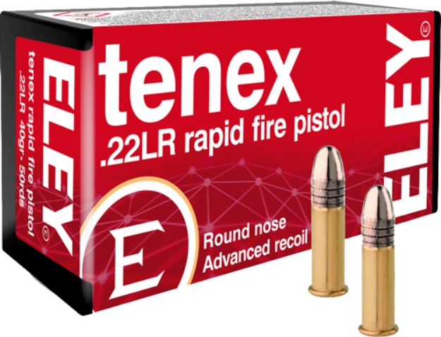 Picture of Eley Tenex Rapid Fire Pistol 22Lr 40Gr Rn 50Rd 100Bx/Cs