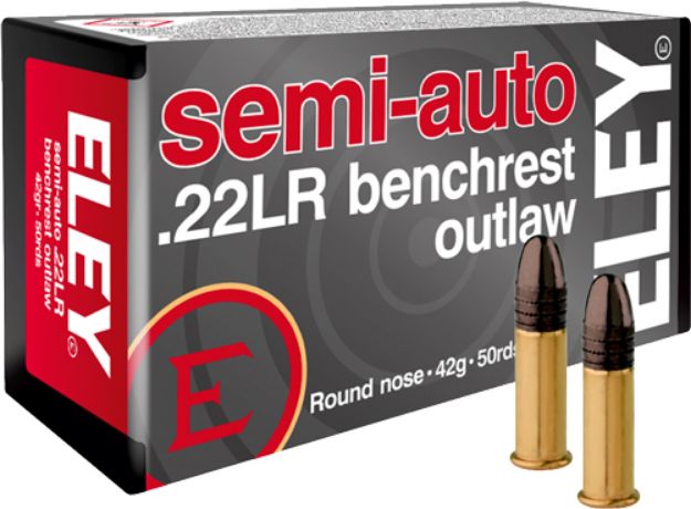 Picture of Eley Outlaw Semiauto Benchrest 22Lr 42Gr 50Rd 100Bx/Cs
