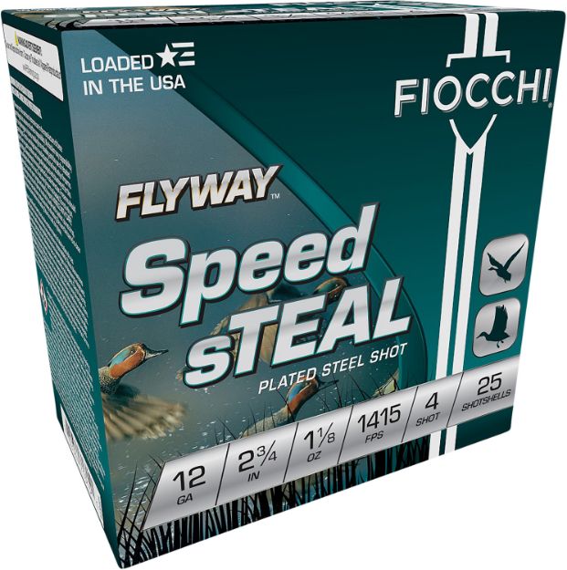 Picture of Fiocchi Flyway 12Ga 2.75" 1-1/8Oz #4 1415Fps 25Rd 10Bx/C