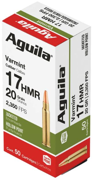 Picture of Aguila 17Hmr 20Gr Jhp 50Rd 20Bx/Cs