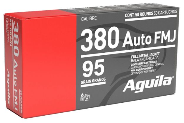 Picture of Aguila 380 Acp 95Gr Fmj-Rn 50Rd 20Bx/Cs
