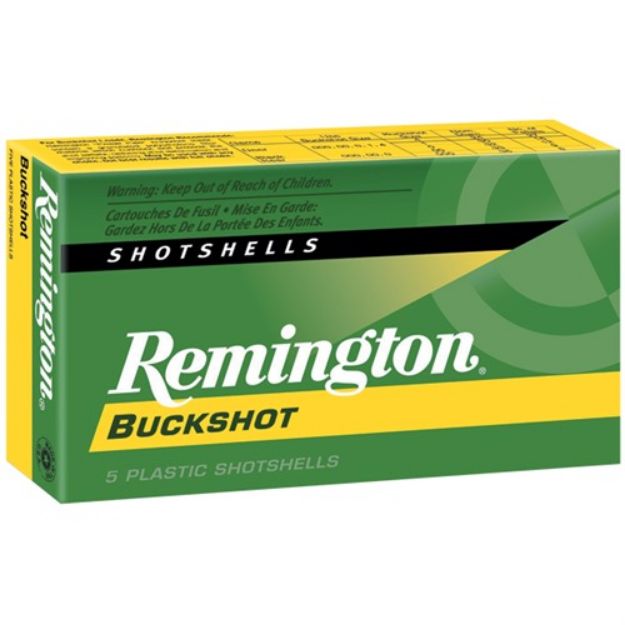 Picture of Remington Buckshot 12Ga 3" 000 Buck 10 Pellets 5Rd 50Bx/Cs