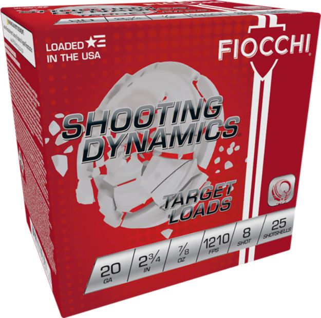 Picture of Fiocchi 20Ga 2.75" 7/8Oz #8 1210Fps 250Rd Case Lot