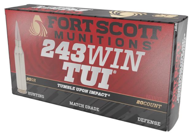 Picture of Fort Scott 243 Win 80Gr Tui Solid Copper 20Rd 10Bx/Cs