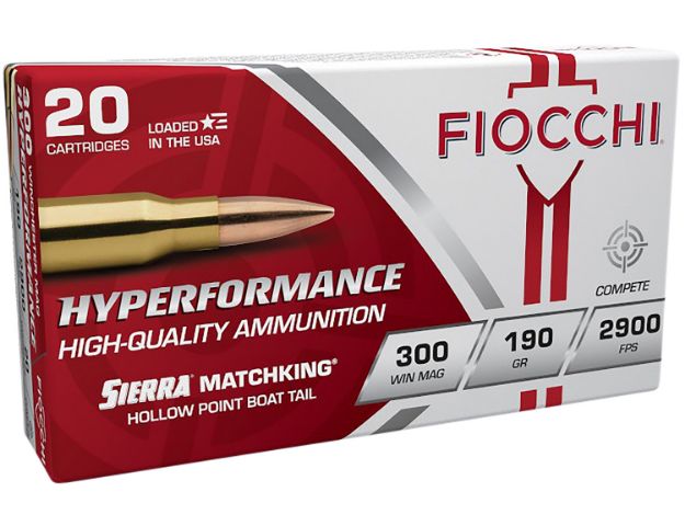 Picture of Fiocchi 300 Win Mag 190Gr Hpbt 20Rd 10Bx/Cs !