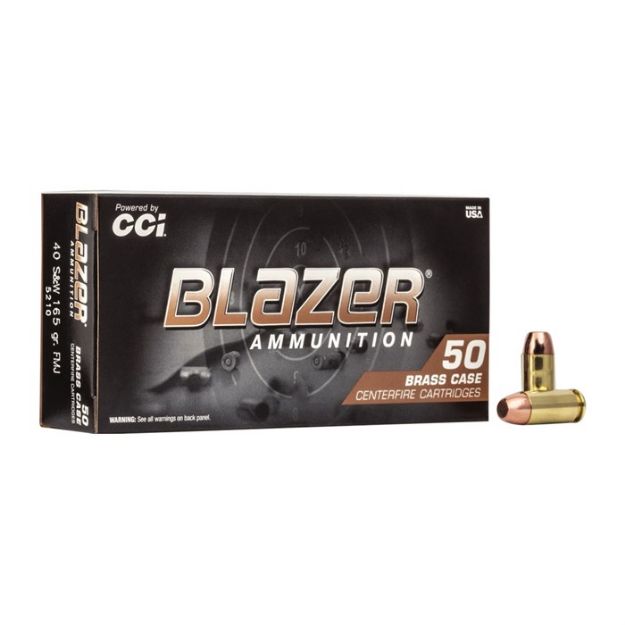 Picture of Cci Blazer Brass 40 Sw 165Gr Fmj 50Rd 20Bx/Cs