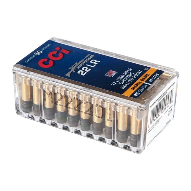 Picture of Cci Suppressor 22Lr 45Gr Hp 970Fps 50Rd 100Bx/Cs