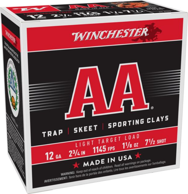Picture of Winchester Aa 12Ga 2.75" 1-1/8Oz #7.5 1145Fps 250R Case