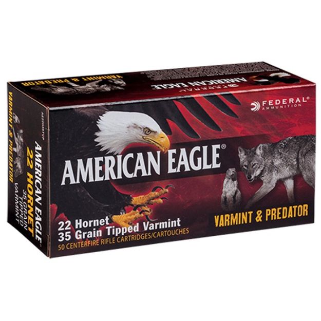 Picture of Federal Ae 22 Hornet 35Gr Tipped Varmint 50Rd 10Bx/Cs