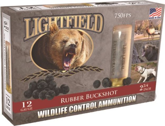 Picture of Lightfield 12Ga 2.75" 21-Ball Rubber Buckshot 5Rd 10Bx/Cs