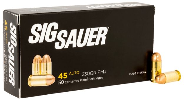 Picture of Sig Ammo 45Acp 230Gr Fmj 50Rd 20Bx/Cs*