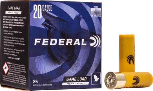 Picture of Federal Game Load 20Ga 2.75" 1Oz #7.5 250Rd Case Lot