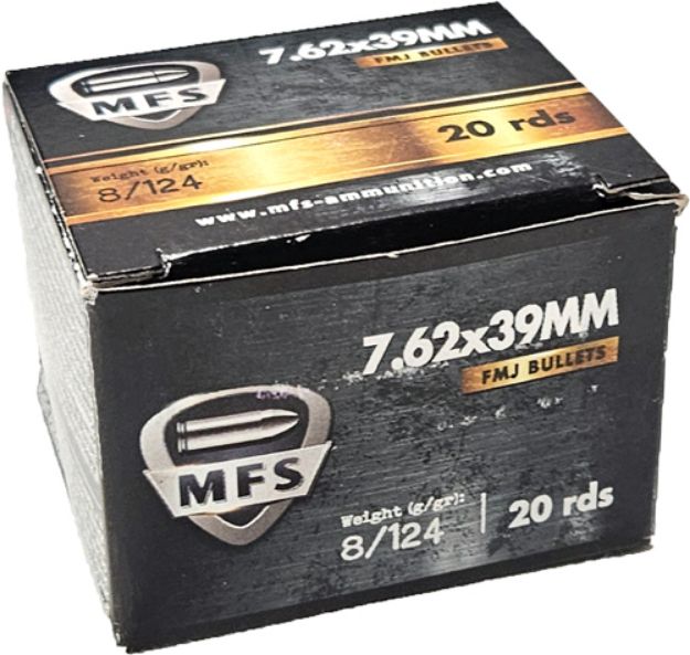 Picture of Mfs 7.62X39 124Gr Fmj 20Rd 50Bx/Cs