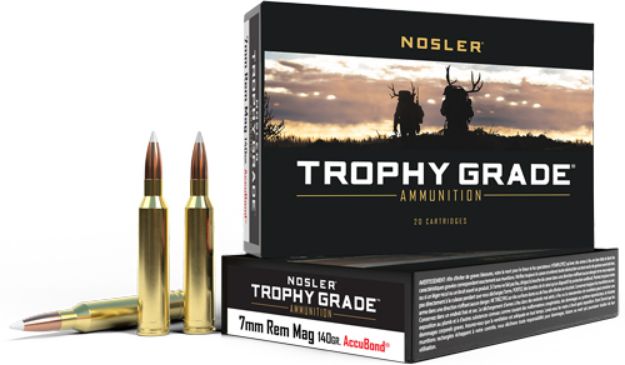Picture of Nosler Trophy Grade 7Mm Rem Mag 140Gr Accubond 20Rd 10Bx/!