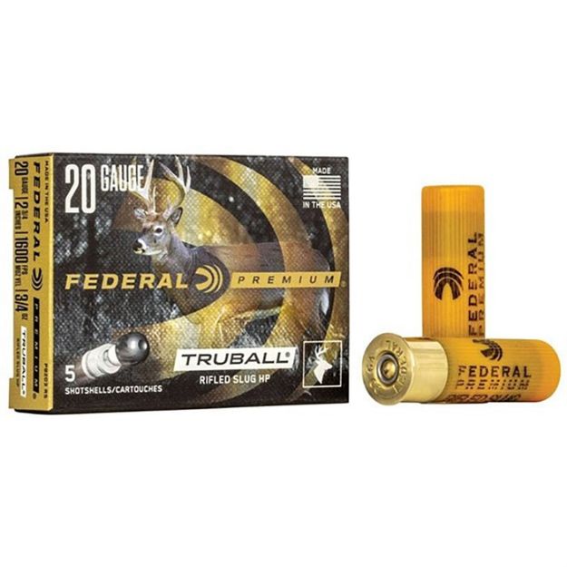 Picture of Federal Truball 20Ga 2.75" 3/4Oz Rifled Slug 5Rd 50Bx/Cs